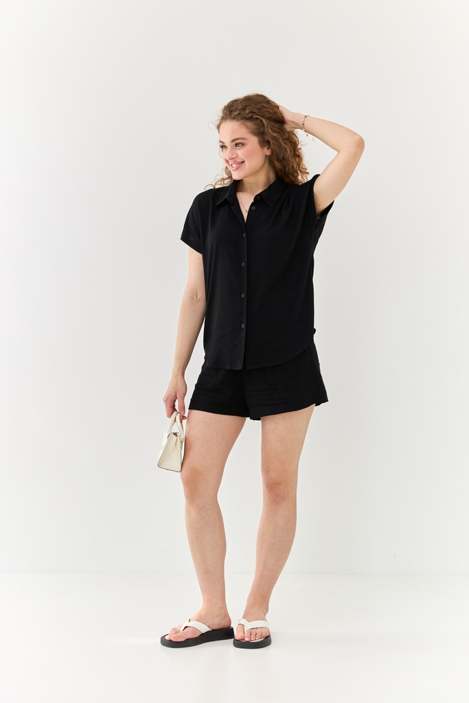 Shorts with patch pockets