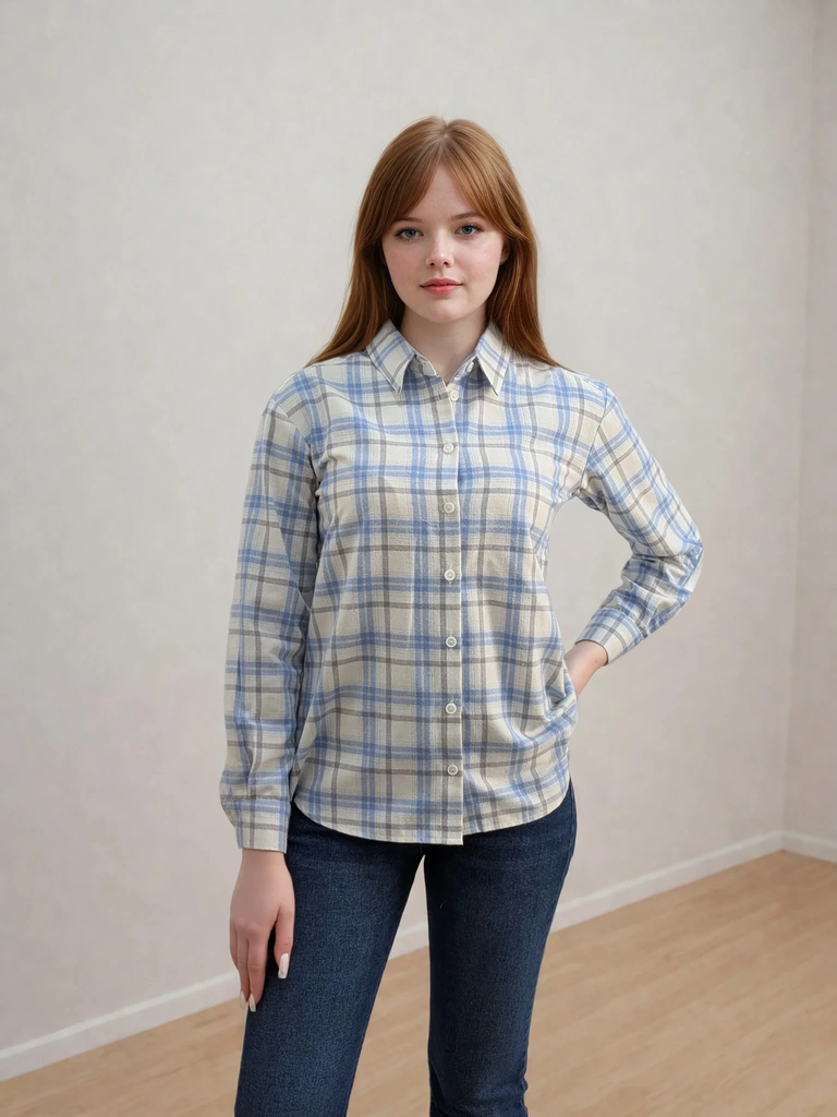 Cămașă în carouri