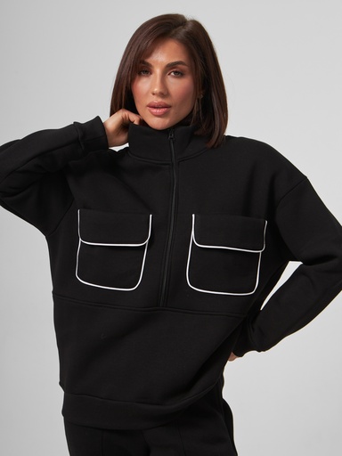 Hoodie with a zipper "Gwen"