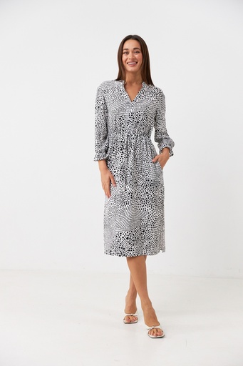 Rochie cu cordon la talie