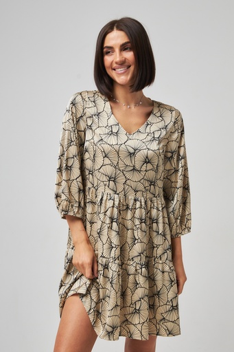 Сукня двухярусна з рукавом ¾