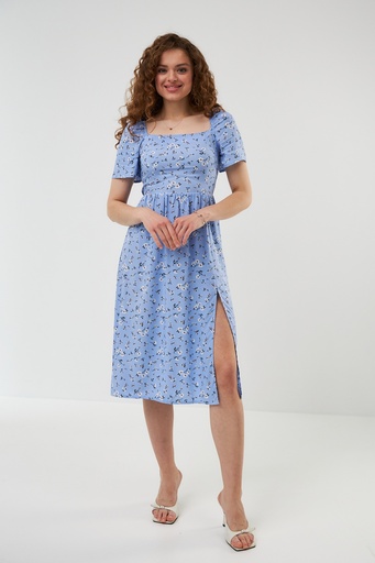 Сукня міді з розрізом