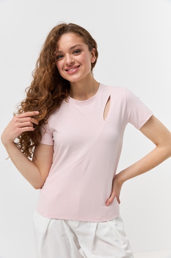 T-shirt with a neckline